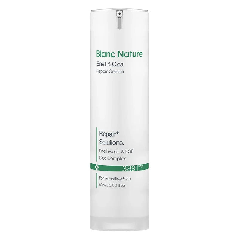 フェイスクリーム Blanc Nature Snail & Cica Repair Cream Blanc Nature - Snail Cica Repair Cream 60ml – Koreabe