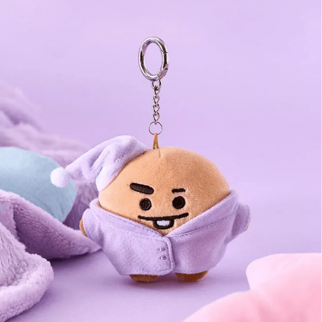 PLUSH KEYRING&PVC FIGURE KEYRING セット BT21 - SHOOKY New Basic Pijama Fluffly Keyring – Koreabe