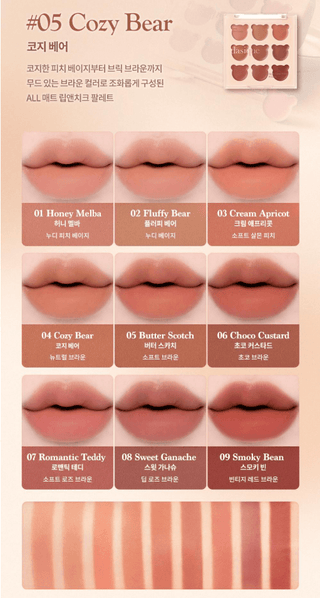 Dasique - Mood Painting Lip & Cheek Palette 6g - 6 Colors - Koreabe