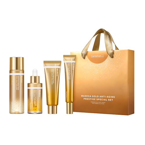 Centellian24 - Madeca Gold Anti Aging Prestige Special Set ( Toner 120ml + Ampoule 30ml + Eye Cream 30ml + Cream 50ml)
