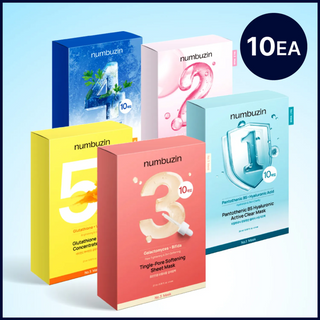 Numbuzin - Number 1 to 5 Mask - 10ea