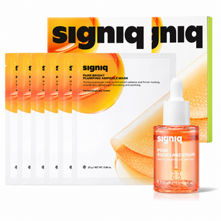 Signiq - Peptide Instant Plumping Mask 3ea x 2 + Peptide Double Effect Serum 30ml