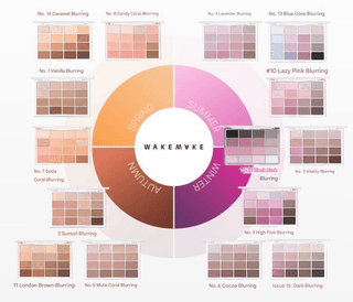 WakeMake - Soft Blurring Eye Palette - 8 Colors - Koreabe