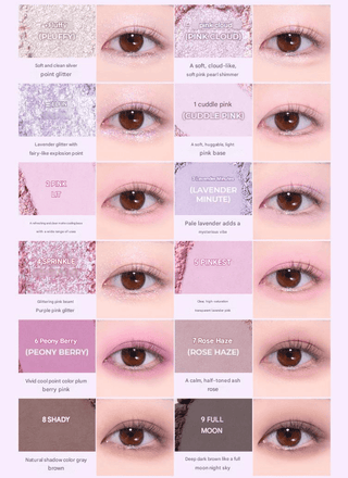 Colorgram - Pin Point Eyeshadow Palette 9.9g - 6 Colors - Koreabe