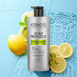 Kerasys - Scalp Fresh Cool 17 Amino Lemon Shampoo 600ml - Koreabe