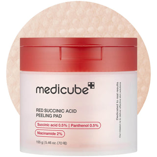Medicube - Red Succinic Acid Peeling Pad 70ea - Koreabe
