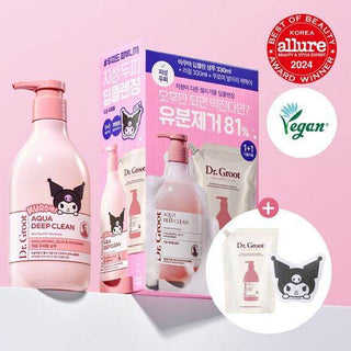 Dr.Groot - Aqua Deep Clean Hyaluronic Shampoo 330ml + GIFT (Kuromi Ver) - Koreabe