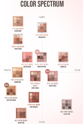 3CE - Multi Eye Color Palette - 11 Colors - Koreabe