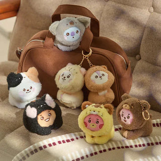 BT21 - More Fluffy Face Doll Keyring - Koreabe