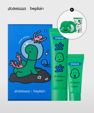 Beplain - Sunmuse Moisture Sunscreen 50ml + 20ml + Handmirror + Sticker (Joguman)