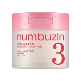 Numbuzin - No3 Bifida Bakuchiol Exfolating Toner Pads 70ea