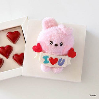 BT21 minini doll key ring [Allover / I LOVE YOU] - COOKY - Koreabe