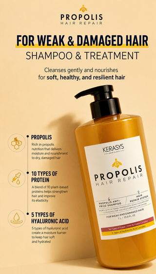 Kerasys - Propolis Hair Repair Shampoo 1000 ml + Treatment 1000ml