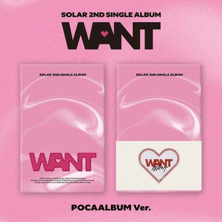 Solar 2nd Single Album [WANT] (POCAALBUM Ver.) - Koreabe