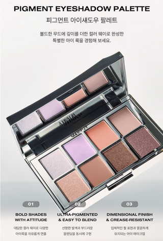 Risky - Pigment Eyeshadow Palette - 8 Colors