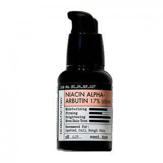 Derma Factory - Niacin Alpha Arbutin 17% Serum 30ml - Koreabe