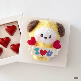 BT21 minini doll key ring [Allover / I LOVE YOU] - CHIMMY - Koreabe