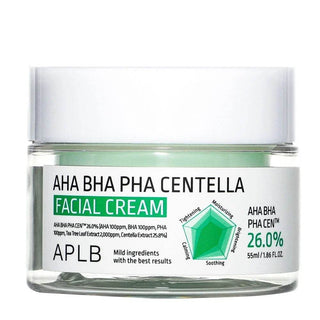 APLB - AHA BHA PHA Centella Facial Cream 55ml - Koreabe