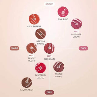 3CE - Glazy Lip Glow - 9 Colors - Koreabe