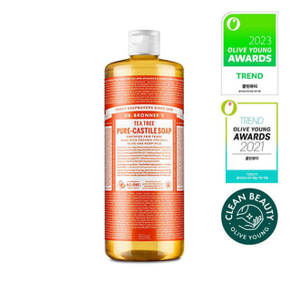 Dr Bronner - Tea Tree Pure Castile Soap 950ml (10 Types) - Koreabe