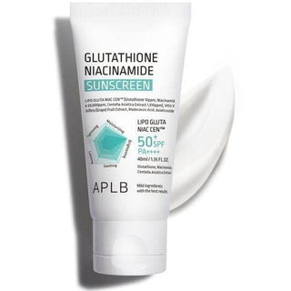 APLB - Glutathione Niacinamide Sunscreen SPF50+ PA++++ 40ml - Koreabe