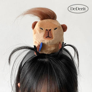 🎁 Cute Capybara Doll Hair Clip Headband (100% off)