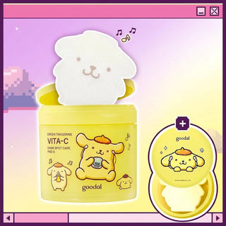 Goodal - Green Tangerine Vita C Dark Spot Care Pad 70ea + Refill (Sanrio Ver)