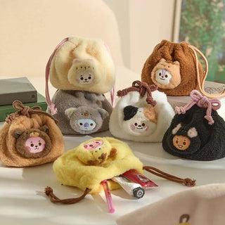 BT21 - More Fluffy Face Plush String Pouch - Koreabe