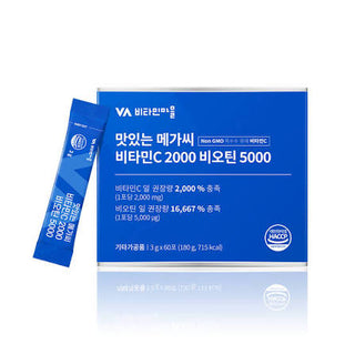 Vitamin Village - Mega C Vitamin C 2000 Biotin 5000 60ea
