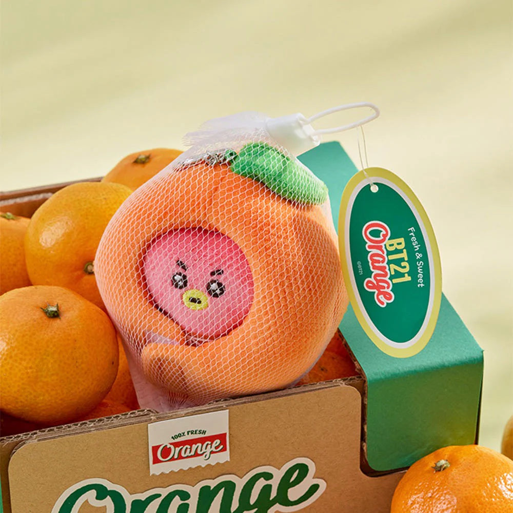 BT21 - TATA Baby Orange Party Doll Keyring