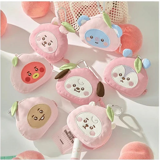 BT21 - Peach Holic Face Pouch Keyring