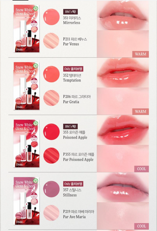 Dinto - Snow White Gloss & Cheek - 10 Colors