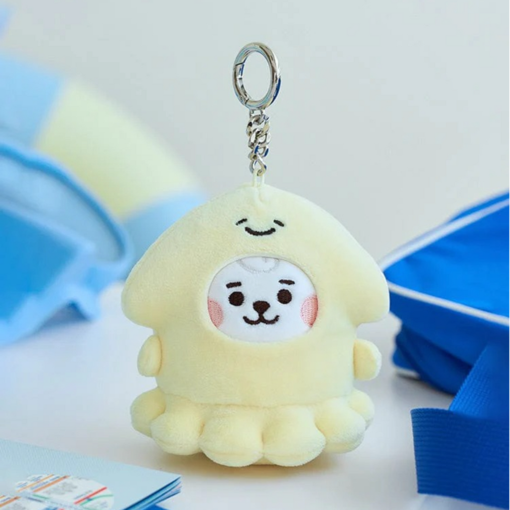 BT21 - Llavero con forma de mini muñeca de RJ Baby Ocean Friends