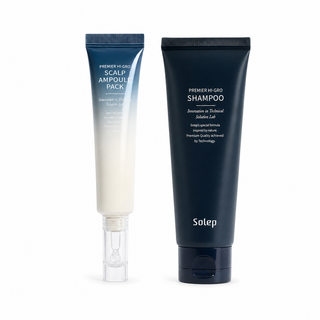 Solep - Scalp Ampoule Pack 40ml + Premier Hi Gro Shampoo 100ml