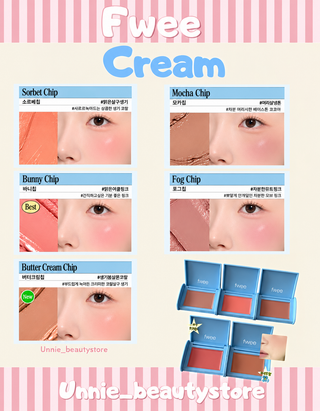 Fwee - Cheek Chip - 15 Colors