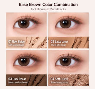 Lummir - Touch On Eyes Shadow Palette - 4 Colors