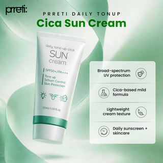 Prreti - Daily Tone Up Cica Sun Cream 50ml