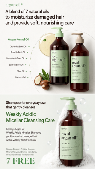 Kerasys - Royal Argan Oil 7x Shampoo - 800ml