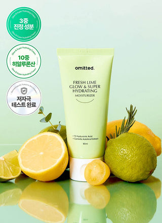 Omitted - Fresh Lime Glow & Super Hydrating Moisturizer 80ml - Koreabe