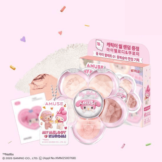 Amuse - Flora Eye Palette (My Melody X Kuromi) - 2 types - Koreabe