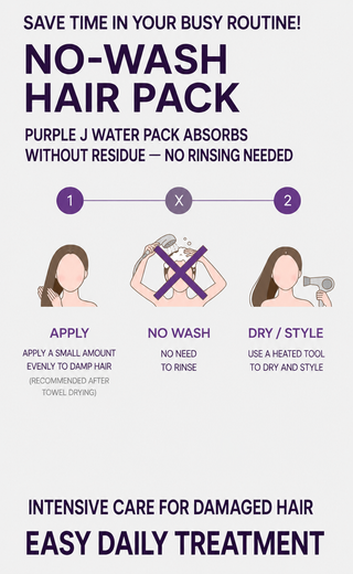 Jsoop - Purple J Waterpack No Wash Hair Mask 200ml
