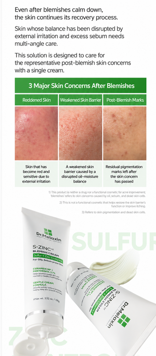 Dr Melaxin - S Zinc Blemish Cream 100ml