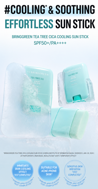 Bringgreen - Tea Tree Cica Cooling Sun Stick SPF50+  PA++++ 20ml * 2