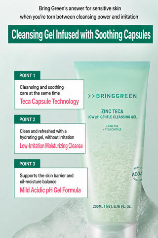 Bringgreen - Zinc Teca Low pH Gentle Cleansing Gel 200ml