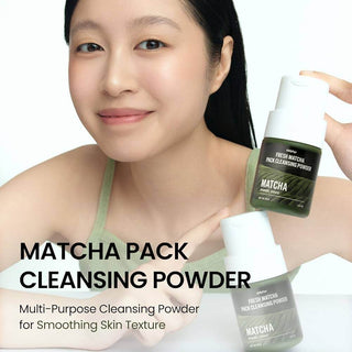 Delphyr - Fresh Matcha Pack Cleansing Powder 40ml - Koreabe
