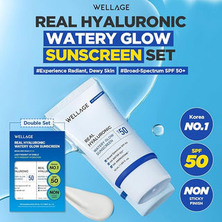 Wellage - Real Hyaluronic Blue Sun Cream SPF50+ PA++++ 50ml
