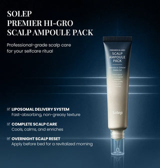 Solep - Scalp Ampoule Pack 40ml + Premier Hi Gro Shampoo 100ml