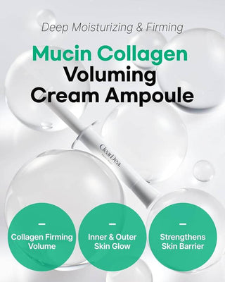 Cleardea - Mucin Collagen Voluming Cream Ampoule 4mlx2 - Koreabe
