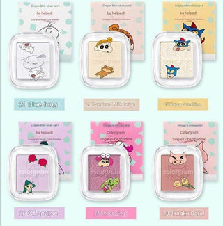 Colorgram - Single Cube Eyeshadow - 6 Colors (Shin Chan Ver) - Koreabe