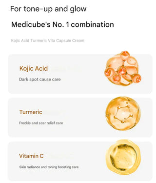 Medicube - Kojic Acid Turmeric Vita Capsule Cream 53g - Koreabe